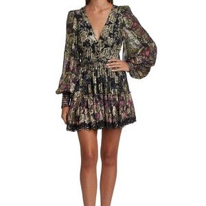 Hemant & Nandita Metallic Mini Dress